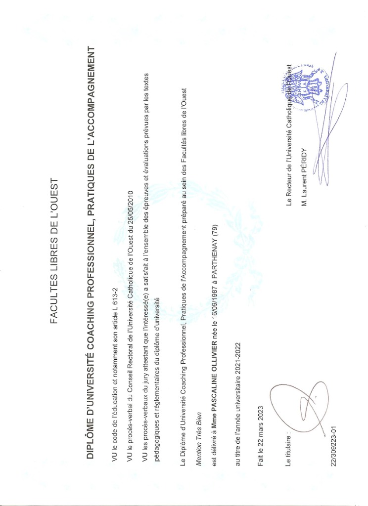 photo diplome OLLIVIER Pascaline