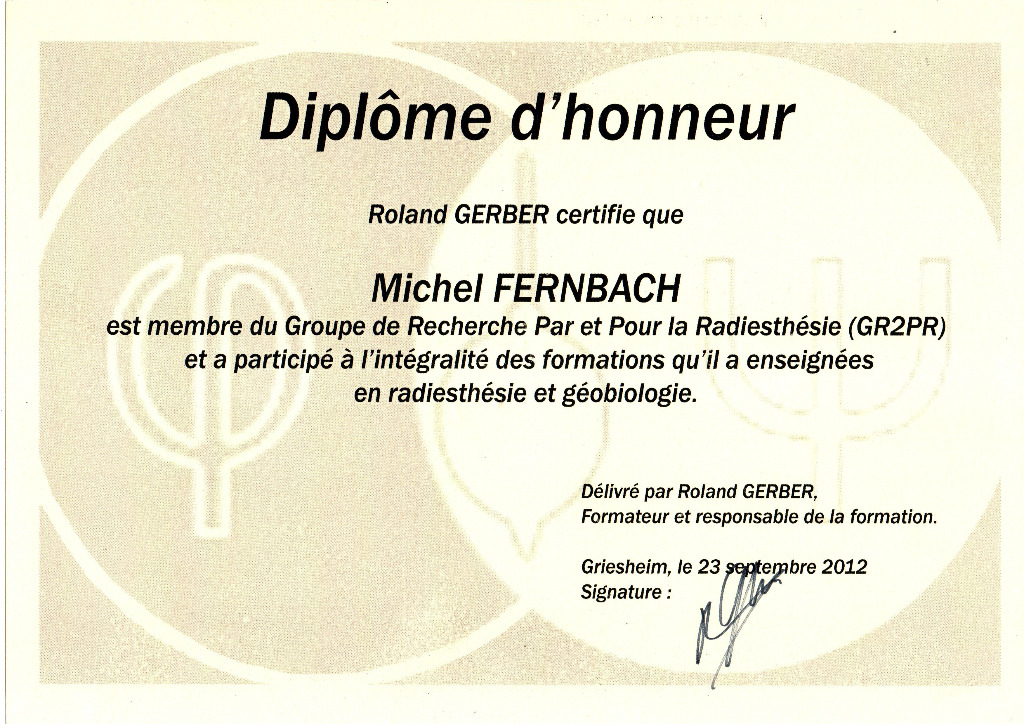 photo diplome Michel Fernbach