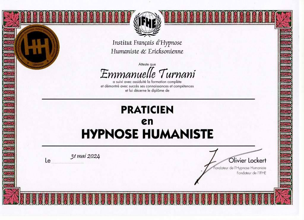 photo diplome Emmanuelle TURNANI