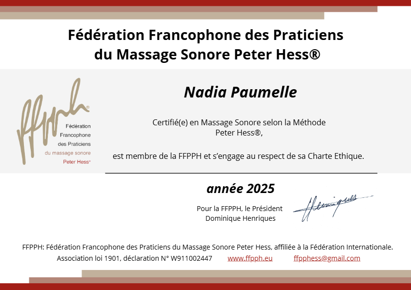 photo diplome Nadia PAUMELLE