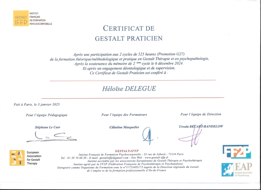 photo diplome Héloïse Delègue