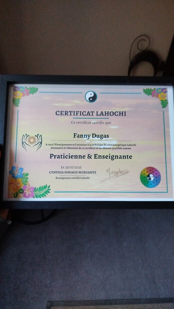 photo diplome Fanny Dugas 