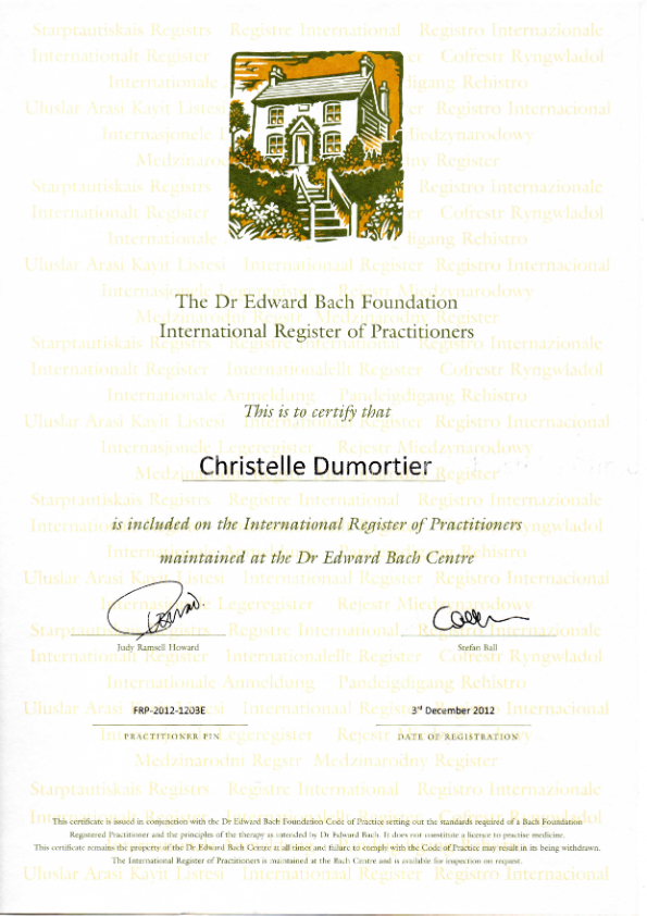 photo diplome Christelle CABARET