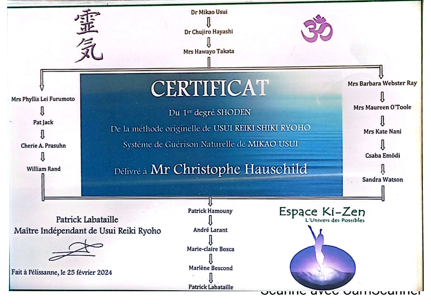 photo diplome Christophe hauschild