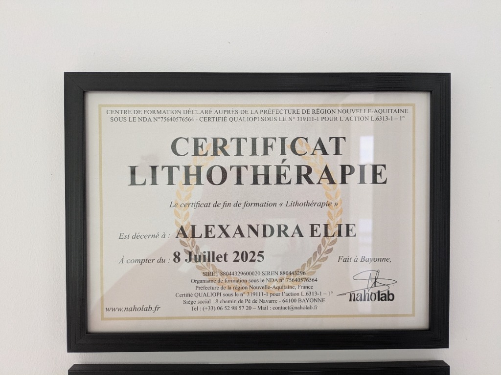 photo diplome Le cercle des Energies