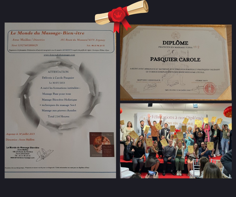 photo diplome Harmonistic Massages