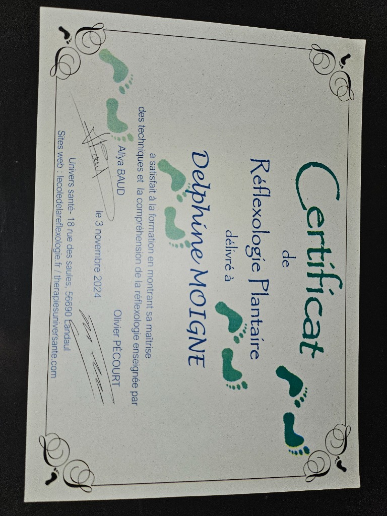 photo diplome A petits Pas vers Soi