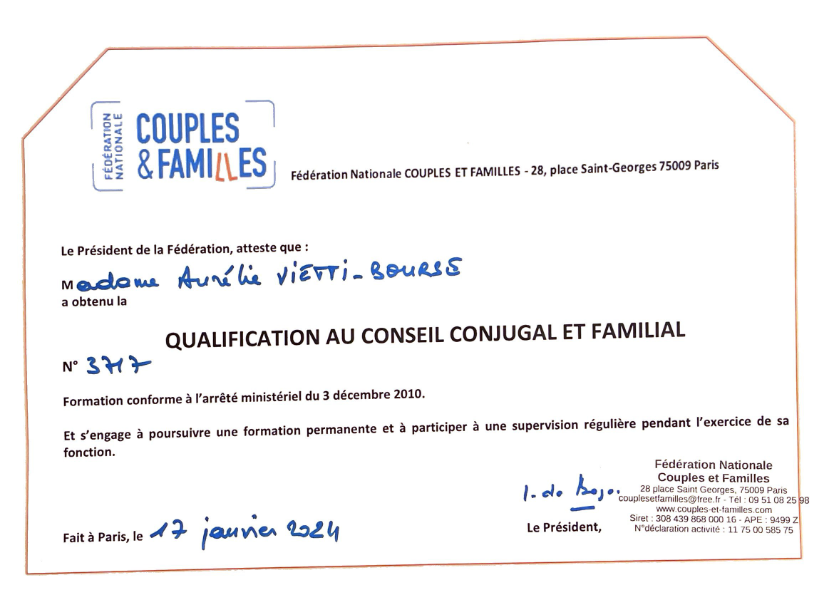 photo diplome Aurélie Vietti-Bourse