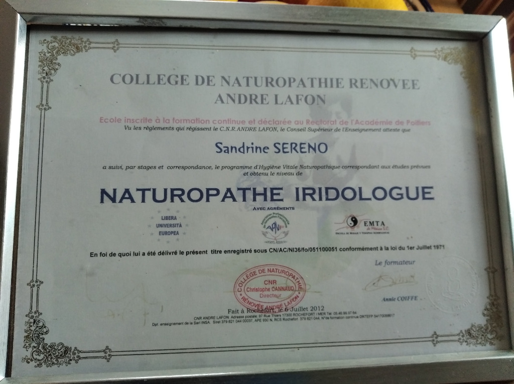 photo diplome Sandrine Arnaud 