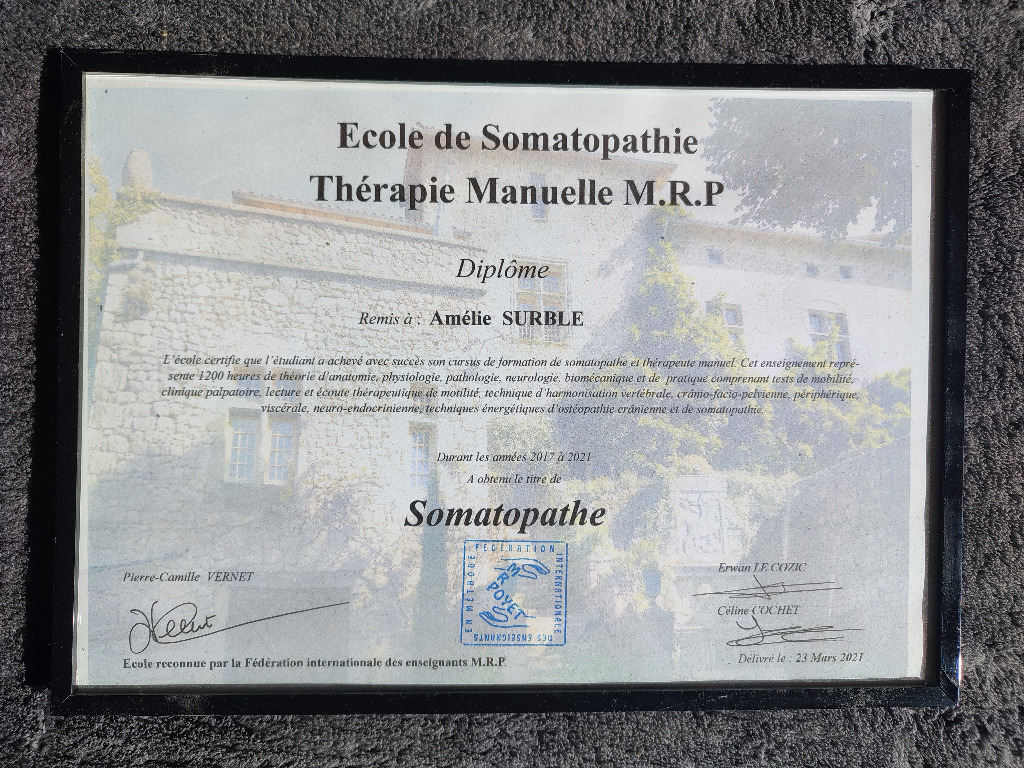 photo diplome Amélie Surblé