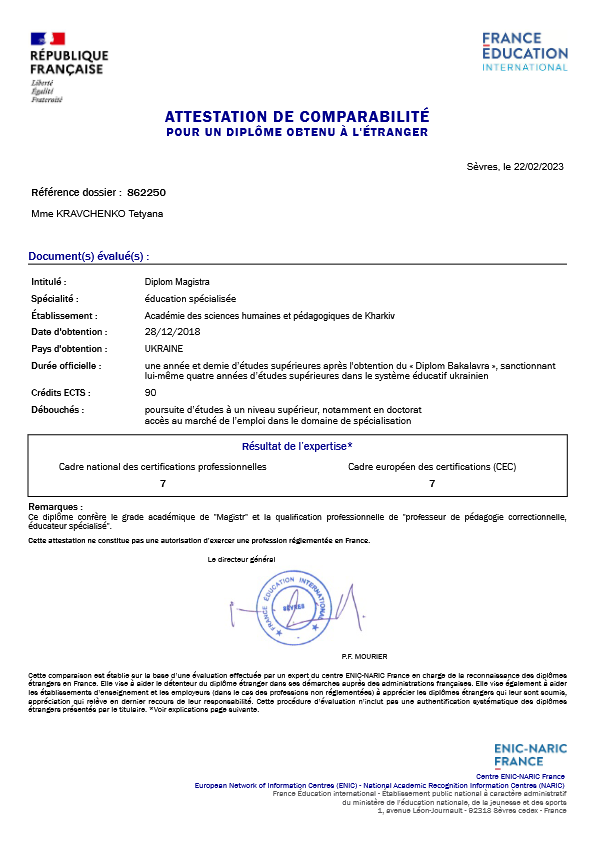 photo diplome Tanya BOECHE