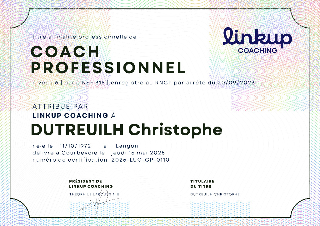 photo diplome Christophe DUTREUILH