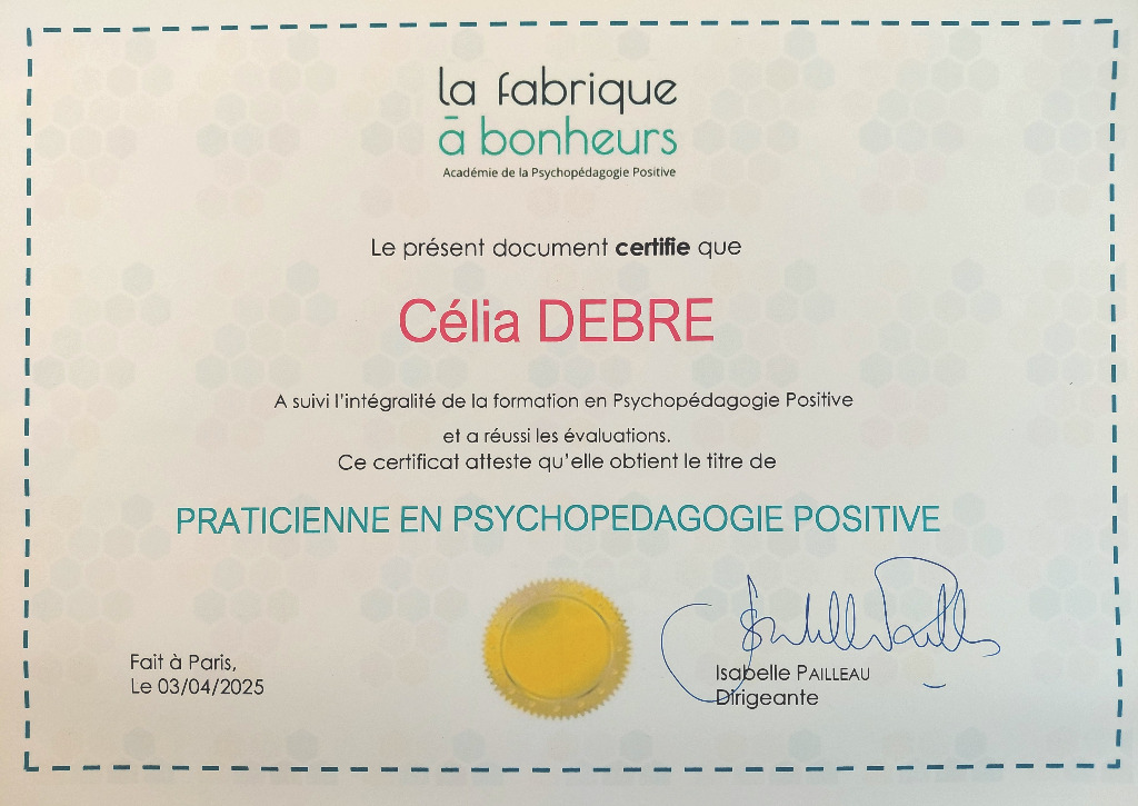 photo diplome Célia Dèbre