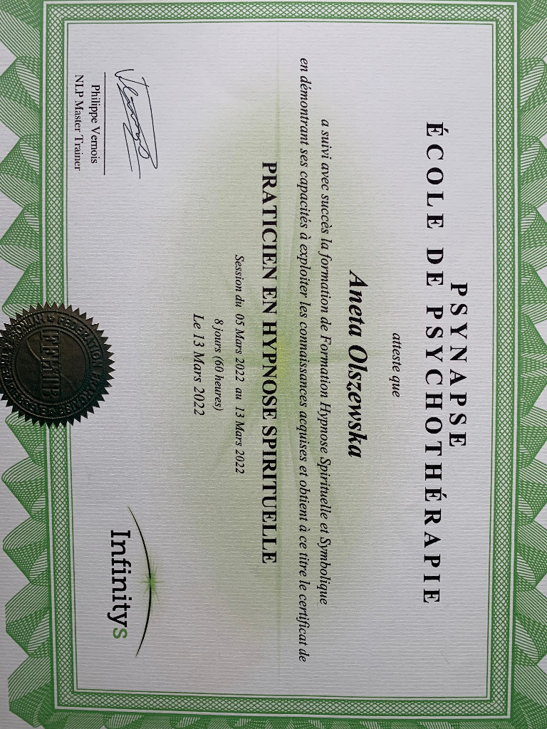 photo diplome Aneta Olszewska