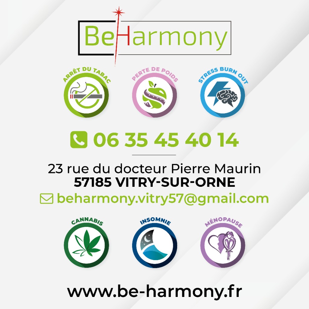photo diplome Be-Harmony Vitry / Arrêter de fumer au laser