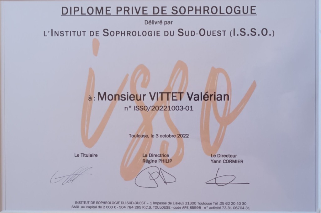 photo diplome Valérian Vittet