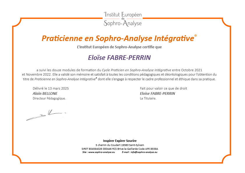 photo diplome Eloïse Fabre-Perrin