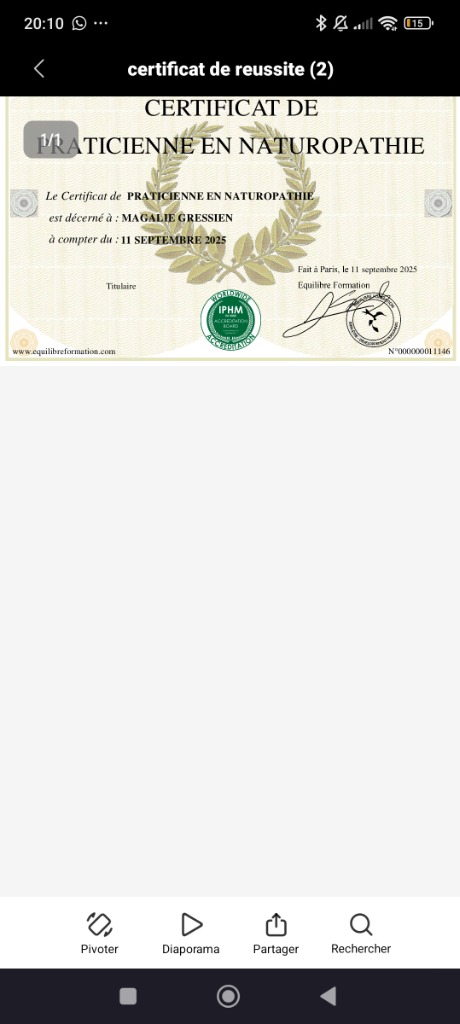 photo diplome Magalie Gressien