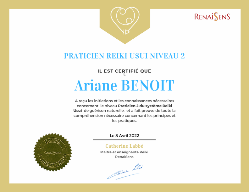 photo diplome Ariane Benoit