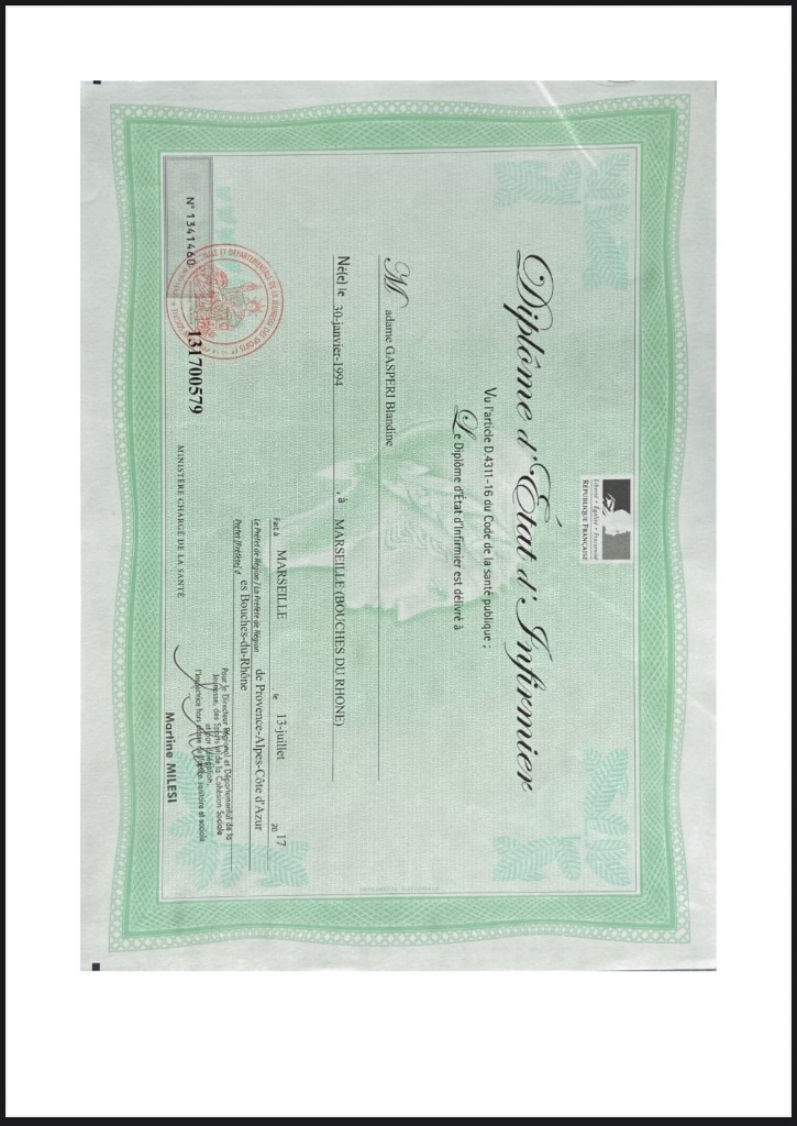 photo diplome Blandine Gasperi