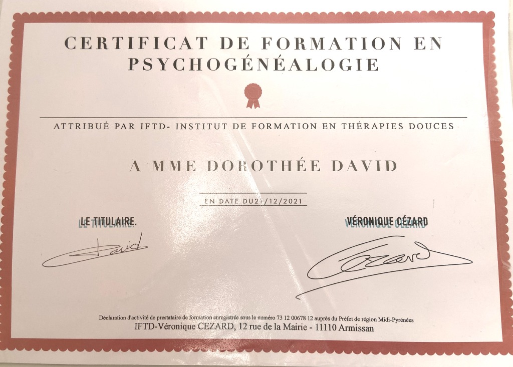 photo diplome Dorothée DAVID
