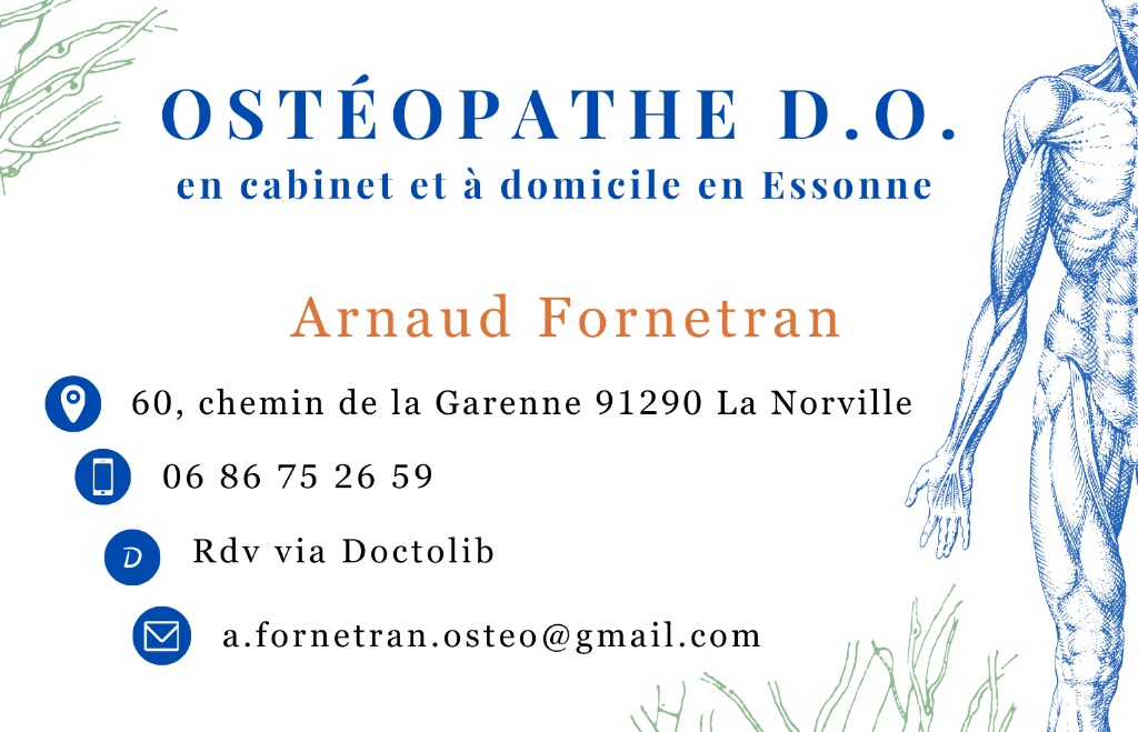 photo diplome Arnaud Fornetran Ostéopathe La Norville & Arpajon
