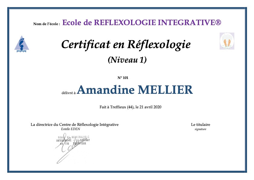 photo diplome Amandine Mellier