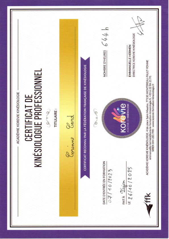 photo diplome Corinne Card