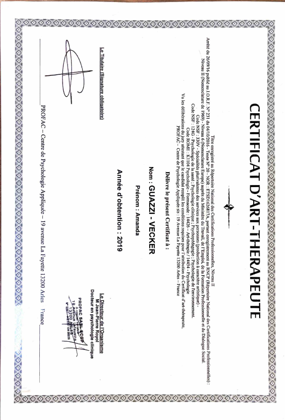 photo diplome Amanda GUAZZI