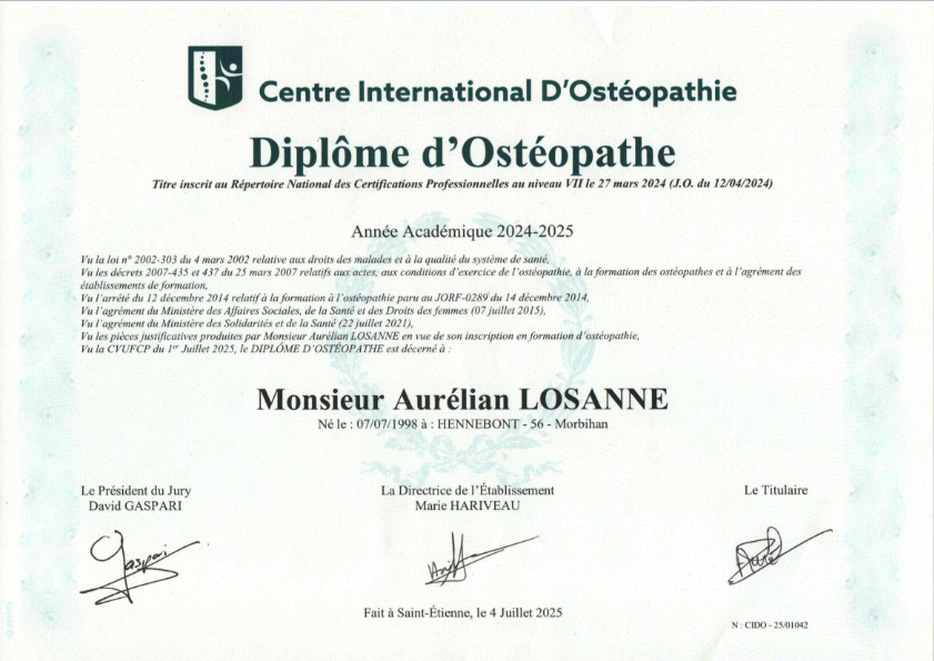 photo diplome Aurélian Losanne