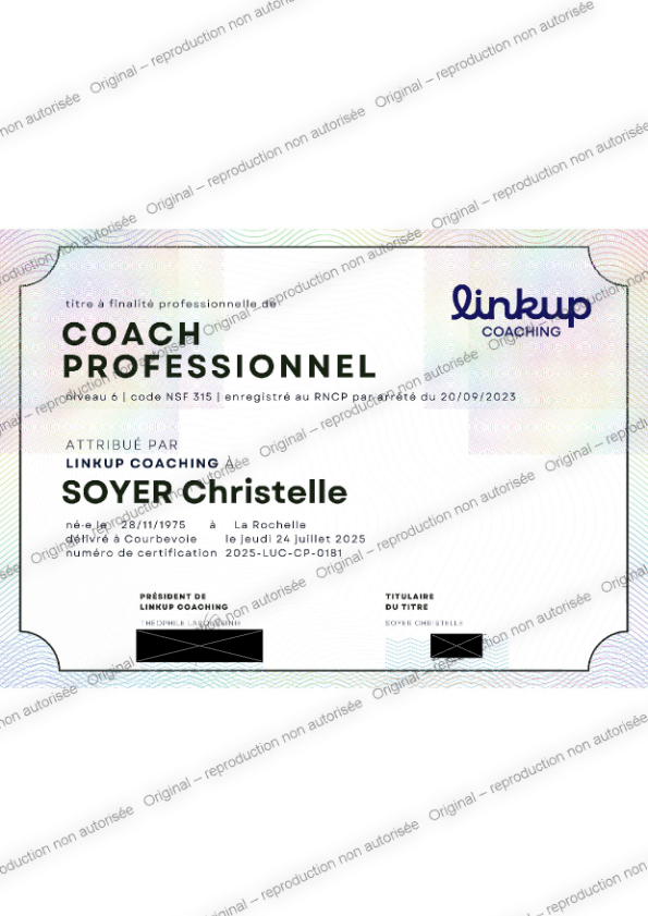 photo diplome Christelle Soyer