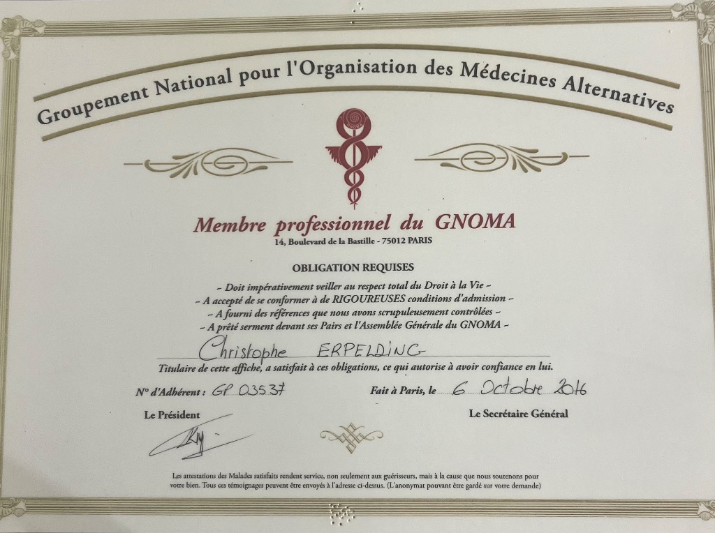 photo diplome Christophe Erpelding