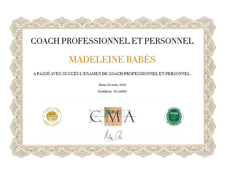 photo diplome Madeleine BABES