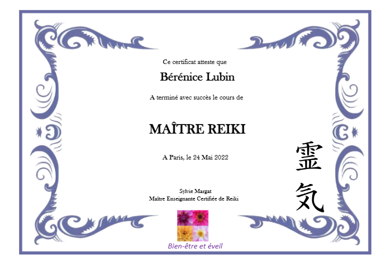 photo diplome Berenice Lubin