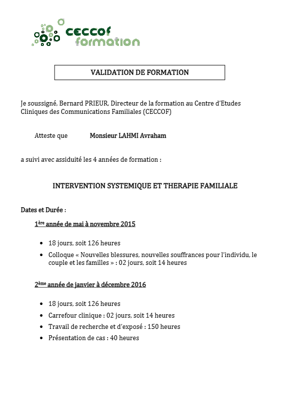 photo diplome Avraham LAHMI