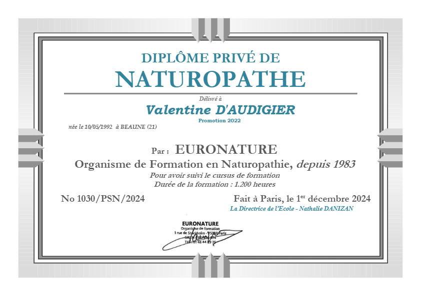 photo diplome Valentine D’AUDIGIER