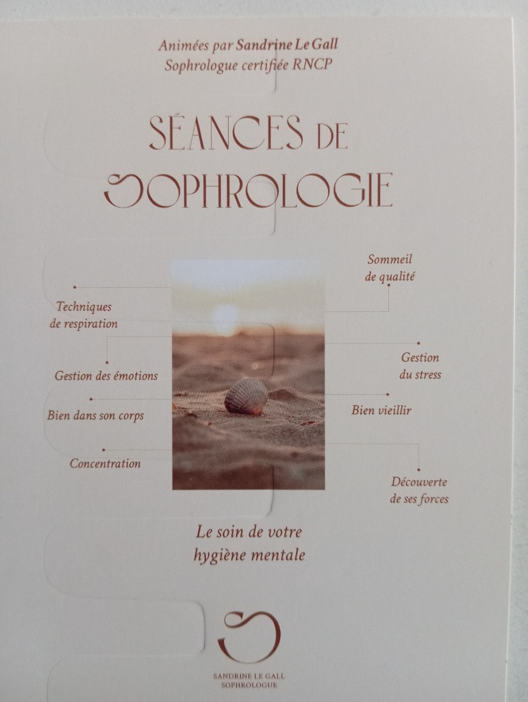 photo seance Sandrine Le Gall - Sophrologue