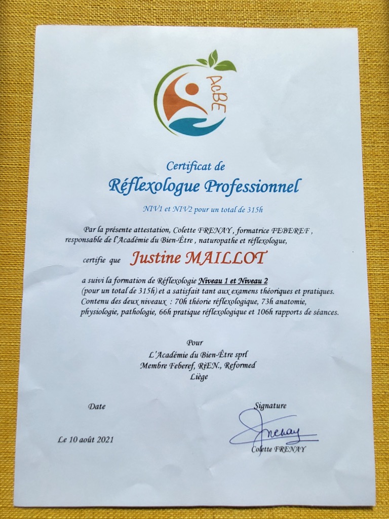 photo diplome Justine Maillot