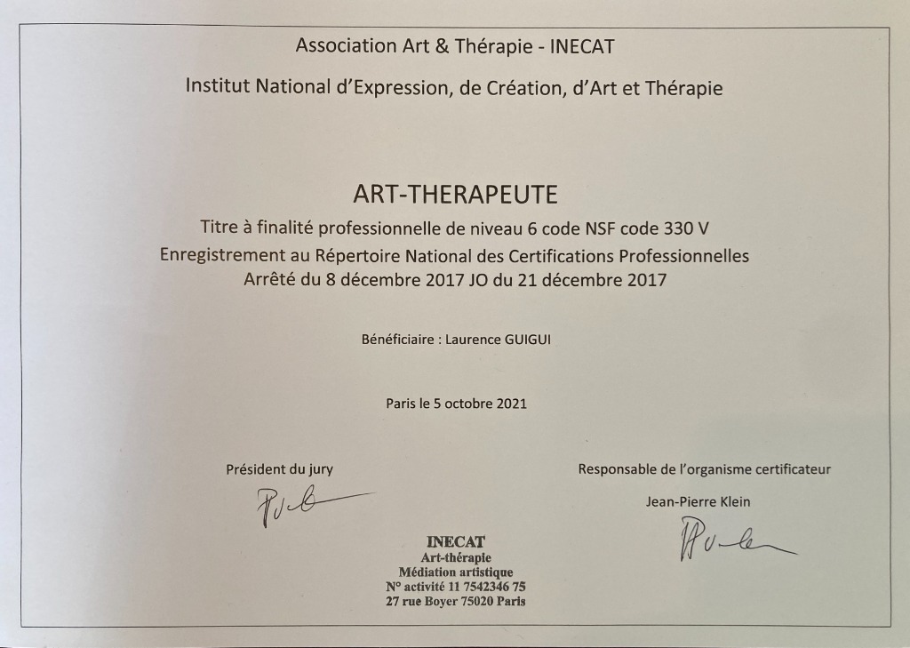 photo diplome Laurence GUIGUI