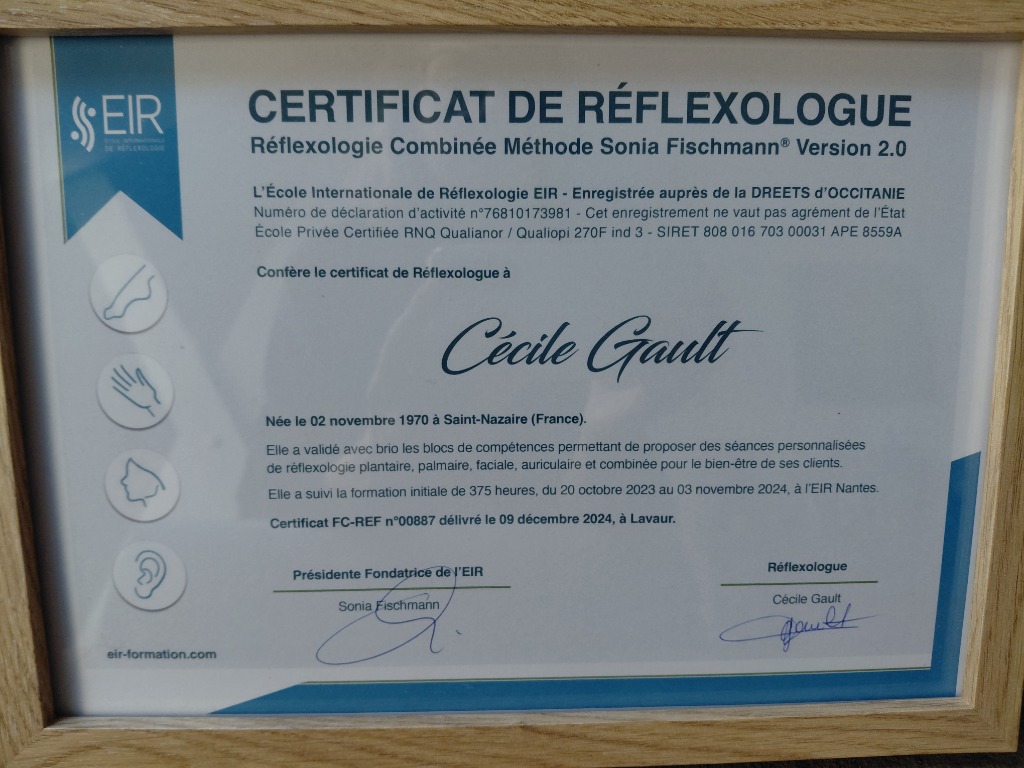 photo diplome CECILE GAULT