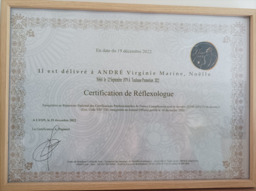 photo diplome Virginie andre