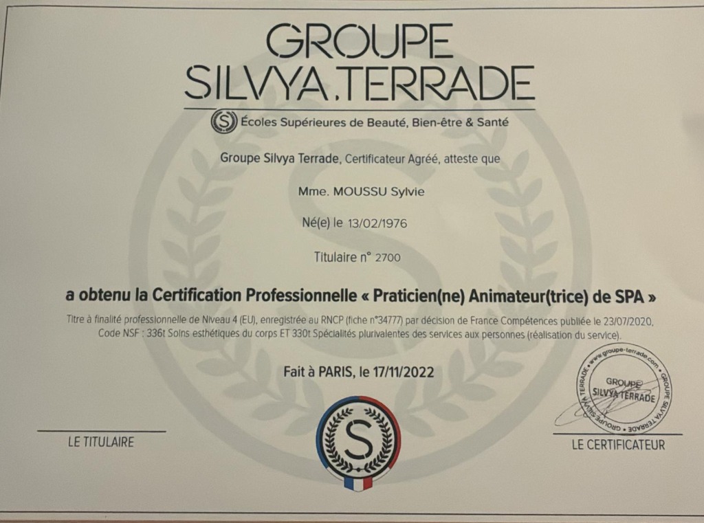 photo diplome Sylvie Moussu