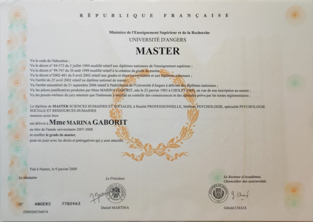 photo activite Marina BIZON Coaching professionnel