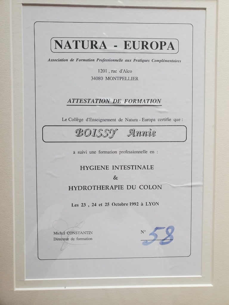 photo diplome Annie Boissy
