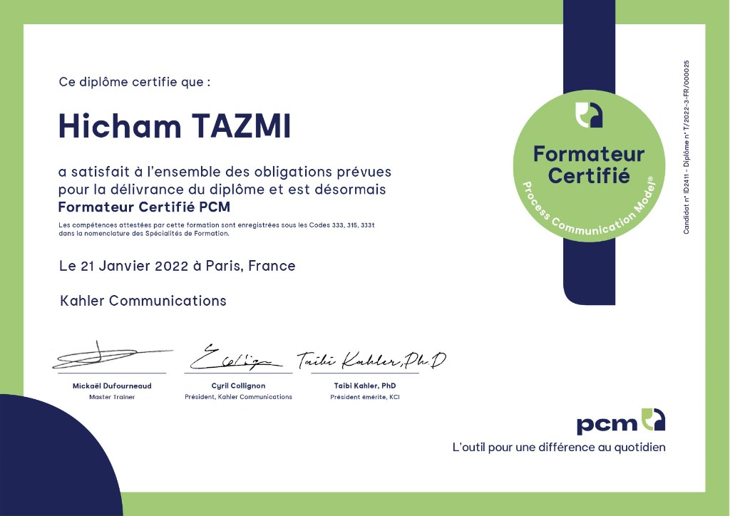 photo diplome Hicham Tazmi