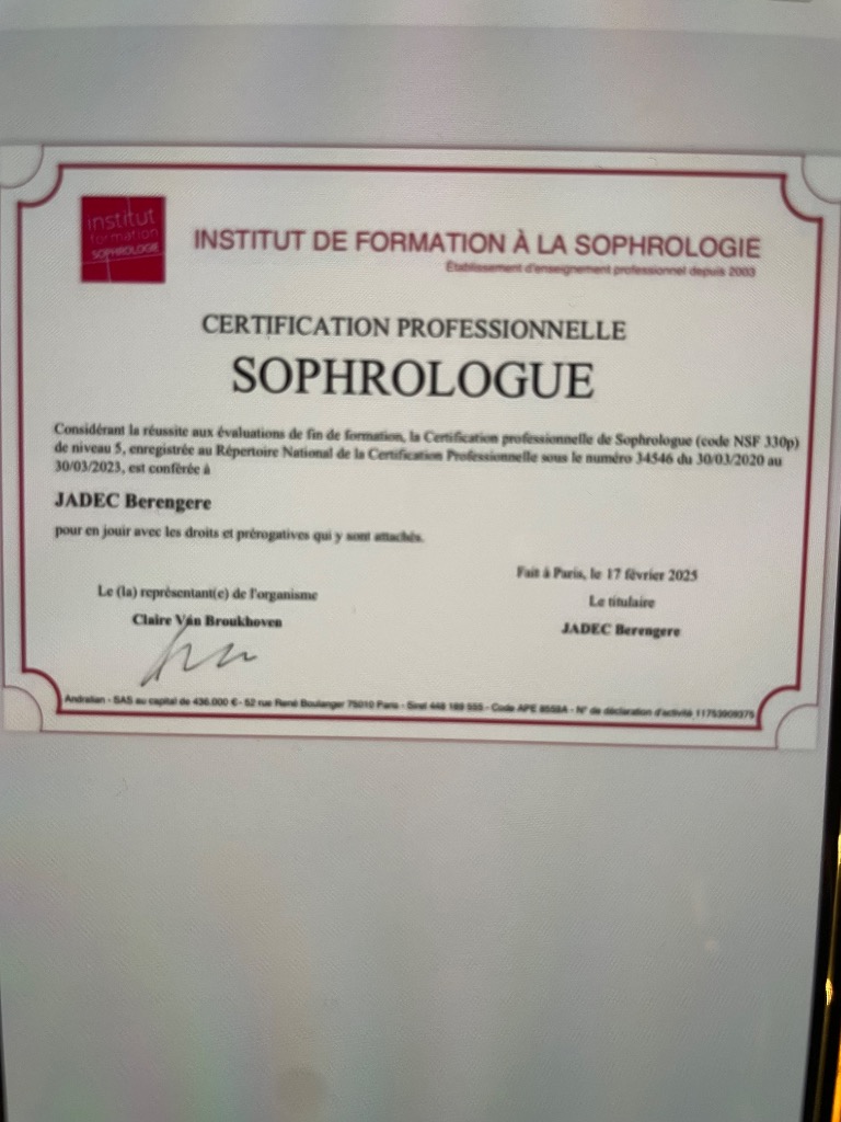 photo diplome Bérengère Jadec 