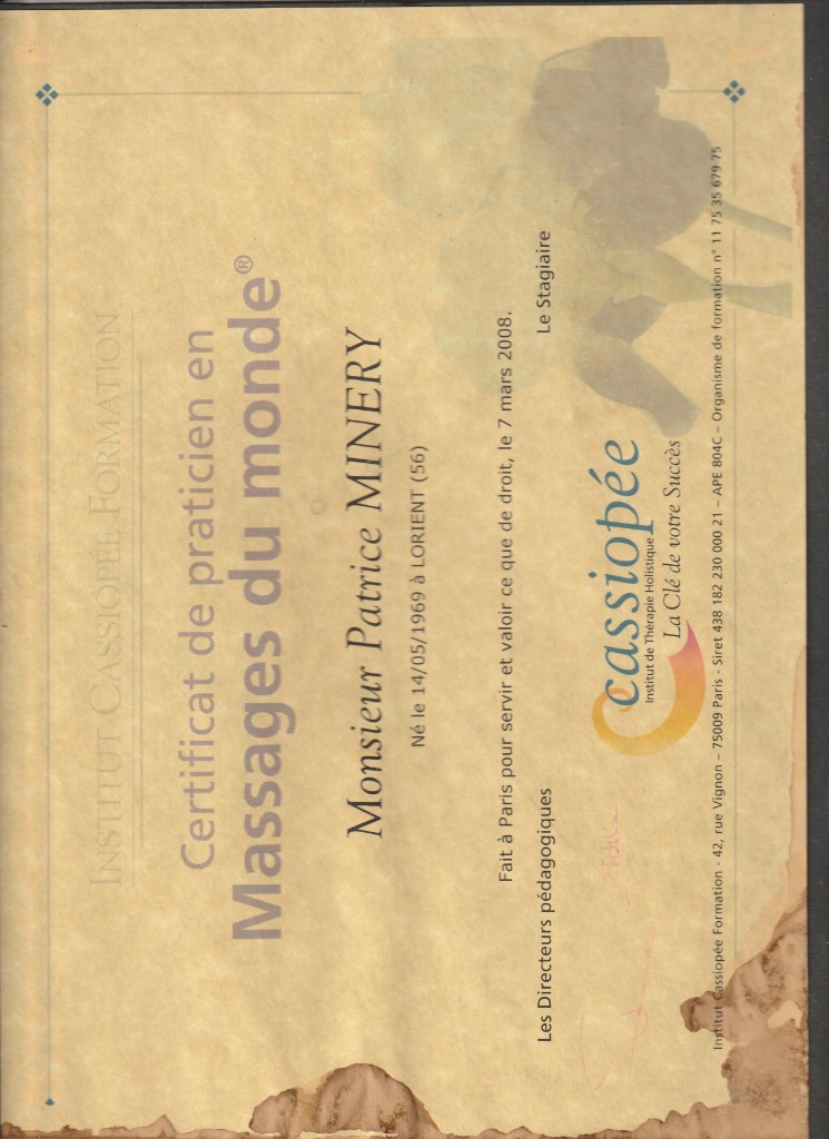 photo diplome Patrice Minery