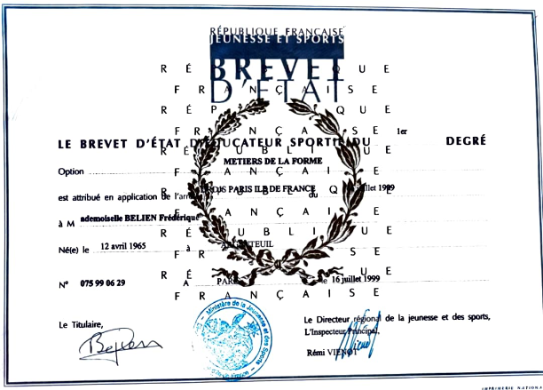 photo diplome Atelier Pilates 14 Kinesiologie