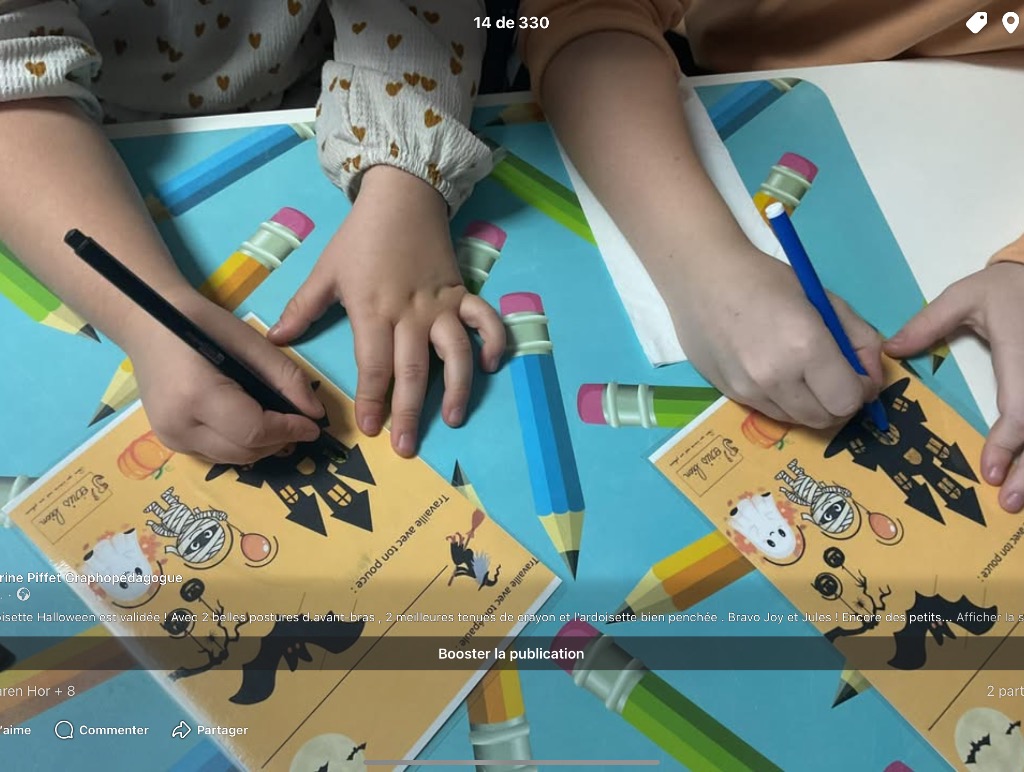 photo activite SandrinePiffet. J’écris bien