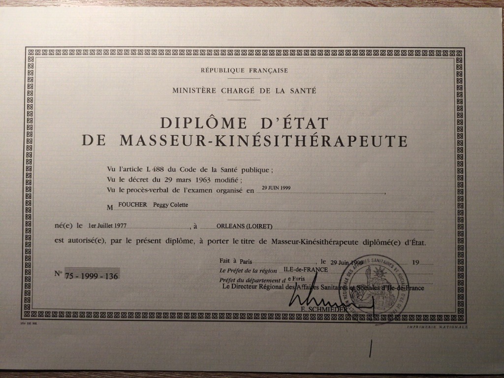 photo diplome PEGGY Foucher